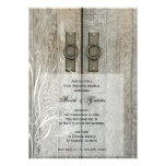 Double Barn Doors Country Post Wedding Brunch Personalized Invite