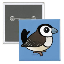 Double-barred Finch Pinback Buttons