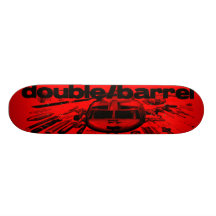 double/barrel "death chopper" deck custom skateboard