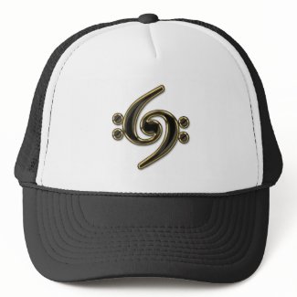 Double Bass Clef Spiral Music Hat