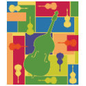 Double Bass Colorblocks Shirt by zenguin Double Bass Colorblocks Shirt