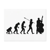 Double Bassist Post Cards