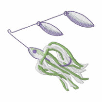 Double Blade Spinnerbait embroidered shirts