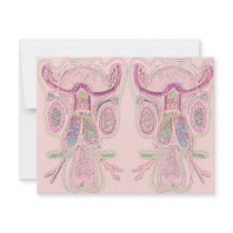 Double Bull Pink invitations by doonagiri Double Bull Pink invitations