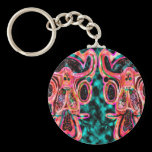 Double Bull  - Red Energy Party Animal V2 keychains