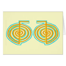 Double CHOKUREI = Karuna  Reiki KRIYA Greeting Cards