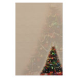 DOUBLE CHRISTMAS TREE DESIGN PERSONALIZED STATIONERY