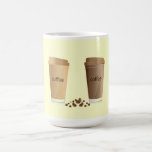 DOUBLE COFFEES CREAM SUGAR HONEY  BEVERAGES HOT WA MUG