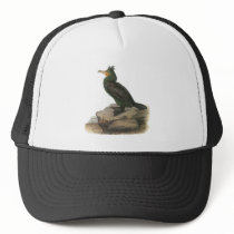 Double-crested Cormorant, John Audubon Trucker Hats