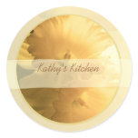double daffodils spice jar labels stickers