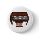 Double Decker Organ: 3D Model: Pinback Button