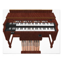 Double Decker Organ: 3D Model: Custom Invitation