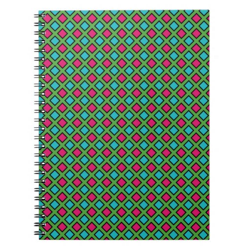 Double Diamond Spiral Notebook