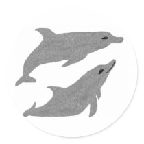 double dolphin stickers