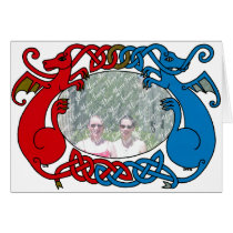 Double Dragon Frame card