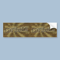 Double Earthdog Bumper Sticker (Twofer) bumper stickers
