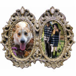 Double Elegant Frame Photo Sculpture