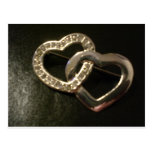 Double Entwined Love Hearts Post Cards