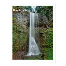 Double Falls Oregon Post Card