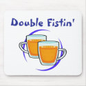 Double Fistin' mousepads by MishMoshTees Double Fistin' mousepads