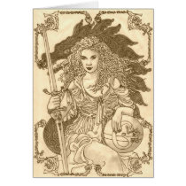 Double Gaia Greeting Cards