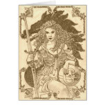 Double Gaia Greeting Cards
