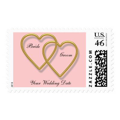 Double Gold Heart Stamp