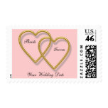 Double Gold Heart Stamp