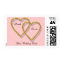Double Gold Heart Stamp by AuntBetsy Double Gold Heart Stamp