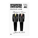 Double Groom Personalized Wedding stamps