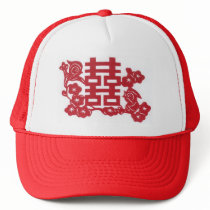 Double Happiness Bird hats
