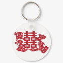 Double happiness Birds keychains