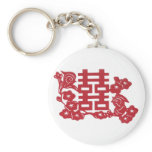 Double happiness Birds Keychain