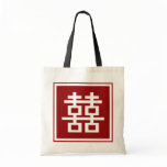 Double Happiness Chinese Wedding Custom Tote Bag