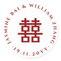 Double Happiness Chinese Wedding Label Sticker by fat_fa_tin Double Happiness Chinese Wedding Label Sticker