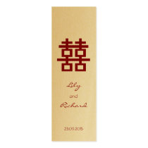 Double Happiness Chinese Wedding TQ / Gift Tag / business cards