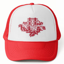 Double Happiness Flowers hats