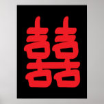 Double Happiness in Red Poster