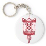 Double happiness Lantern Keychain