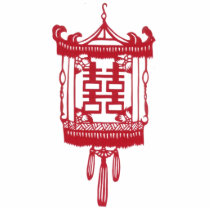 Double happiness Lantern photo sculptures