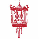 Double happiness Lantern Acrylic Cut Out