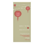 Double Happiness Lanterns Modern Chinese Wedding Custom Invites