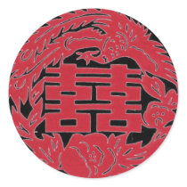 Double happiness Phoenix stickers