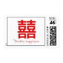 Double happiness postage