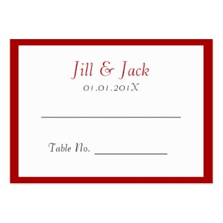 Double Happiness • Square • Place Cards Business Card Templates