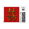 Double Happiness Wedding Hearts postage by TDSwhite Double Happiness Wedding Hearts postage