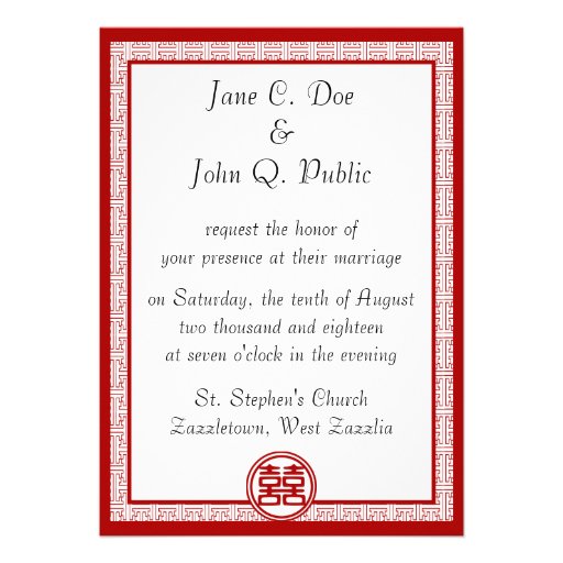 Double Happiness â€¢ Wedding Invitations â€¢ Fancy
