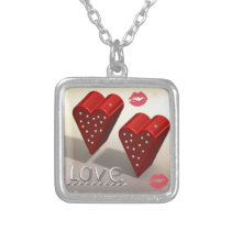 Double Heart Love Necklace necklaces
