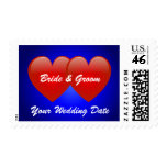 Double Heart Wedding Stamp