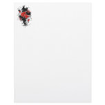 Double Hearts & Daisies - Original Colors Personalized Letterhead
